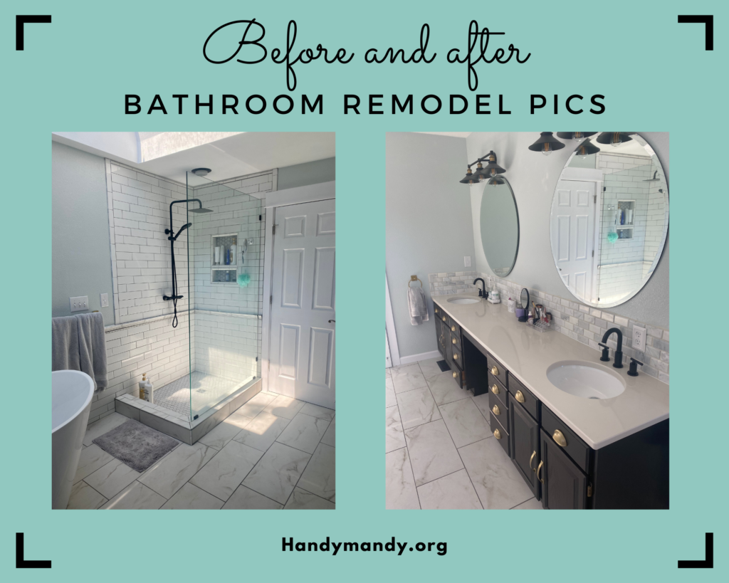 The finished product: Master bathroom remodel before and after pics ...